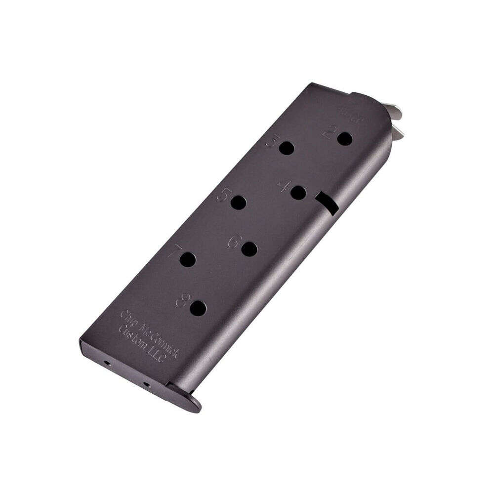 Magazines Chip McCormick 4.50" 45ACP FULL-SIZE MATCH GRADE 45 ACP 8RD BLK MAG